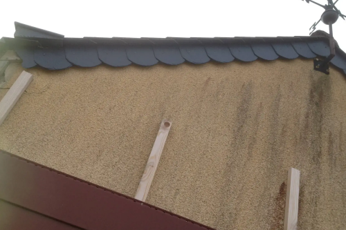 Pose de lames de bardage sur pignons et façades